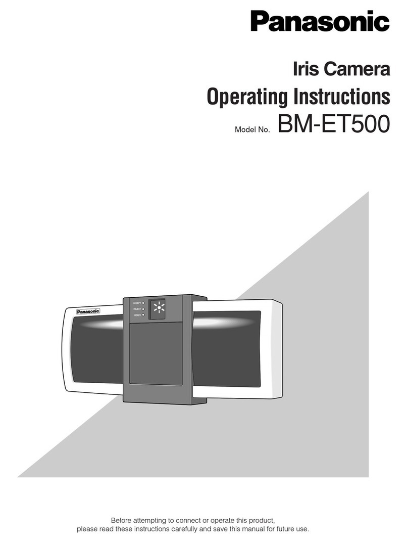 Panasonic BMET500 - CAMERA HEAD UNIT User manual