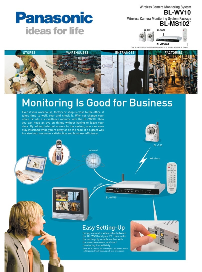 Panasonic BL-WV10 User manual
