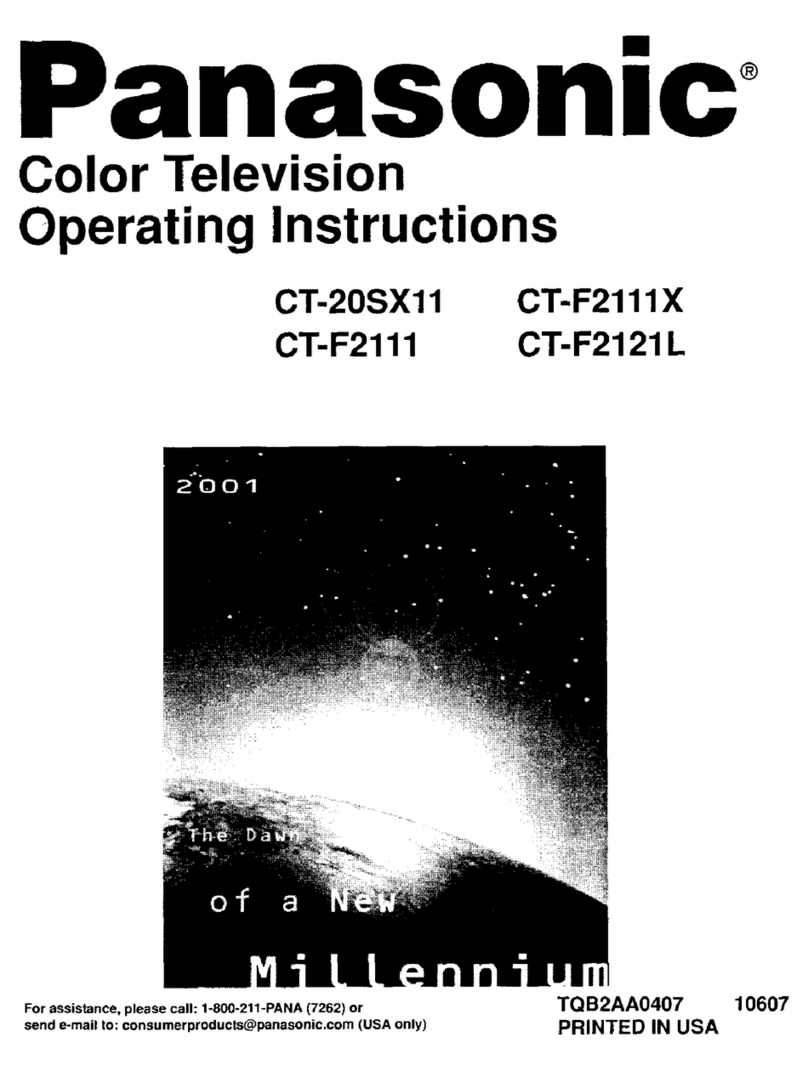 Panasonic CT-F2111 User manual