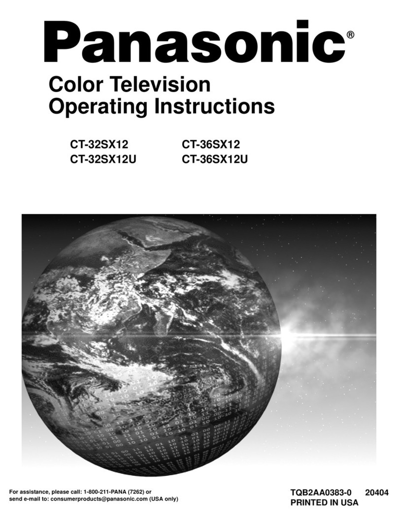 Panasonic CT 32SX12 User manual
