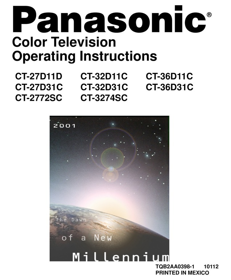 Panasonic CT-27D11D, CT-27D31C, CT-2772SC, CT-32D11C, CT-32D31C, CT-3274SC, CT-36D11C,... User manual Panasonic CT-27D11D, CT-27D31C, CT-2772SC, CT-32D11C, CT-32D31C, CT-3274SC, CT-36D11C,... User manual