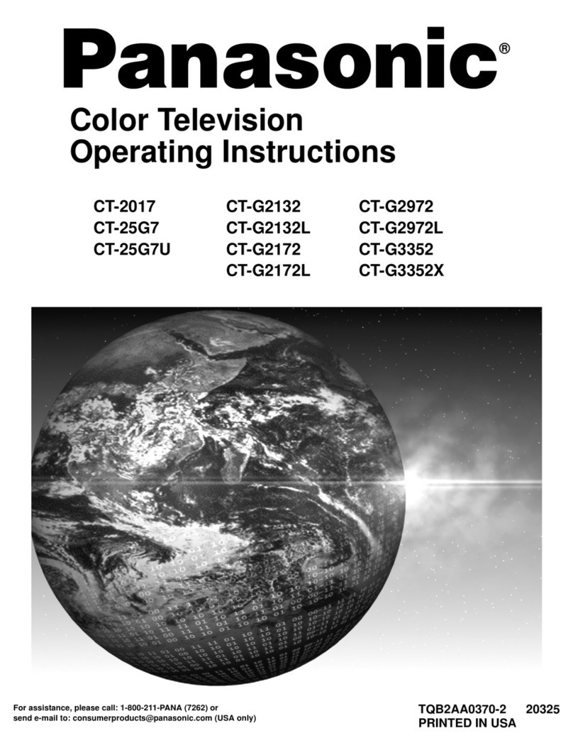 Panasonic CT 25G7 User manual Panasonic CT 25G7 User manual