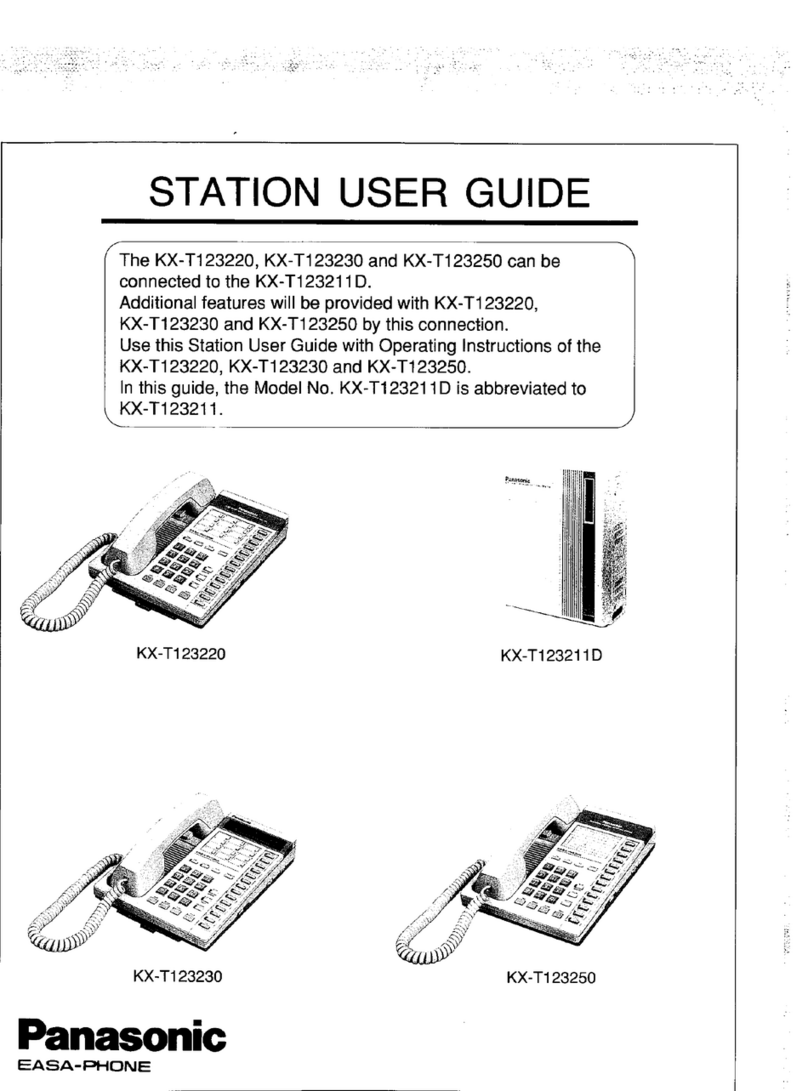 Panasonic EASA-PHONE KX-T123220 user guide