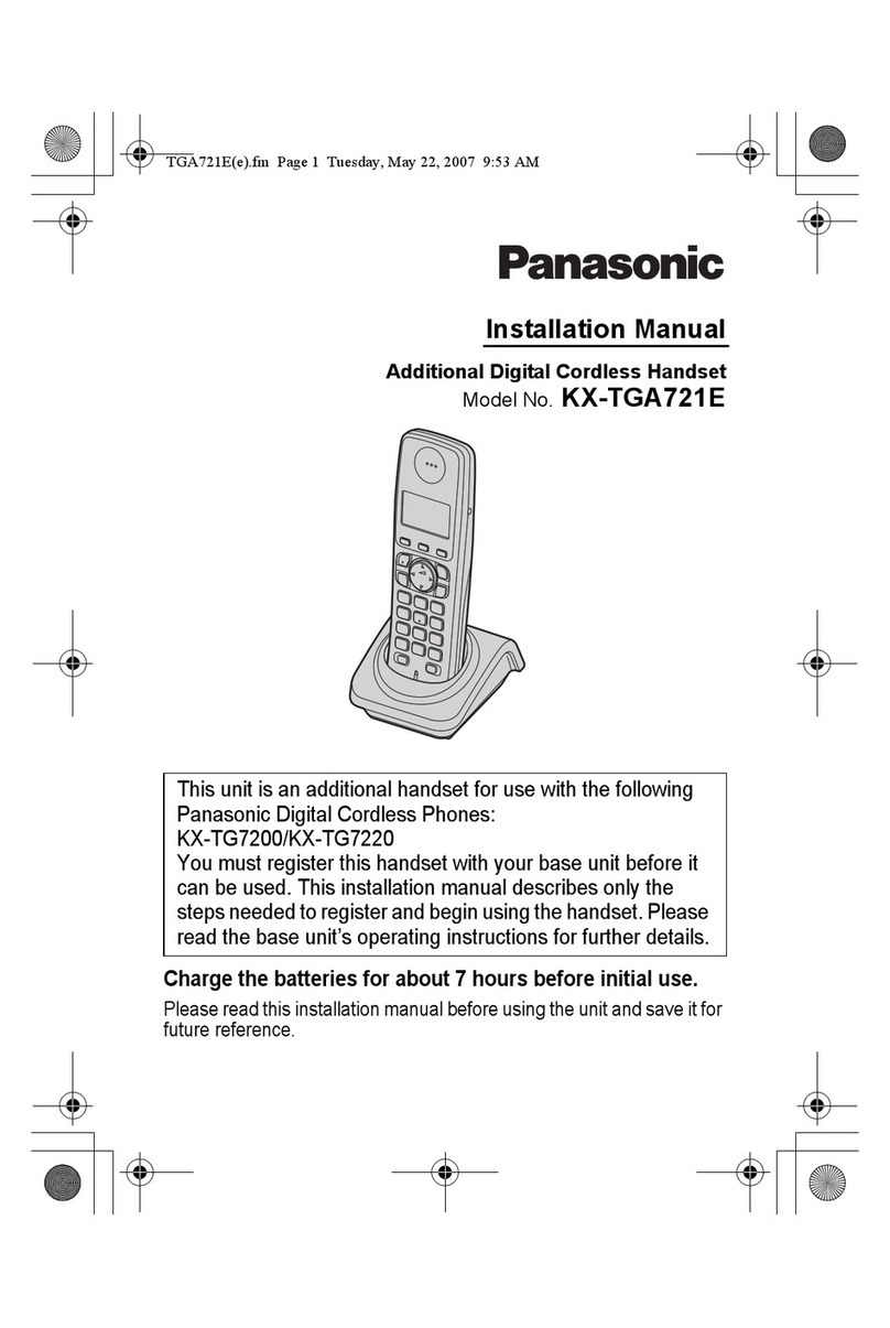 Panasonic KX-TGA721E User manual