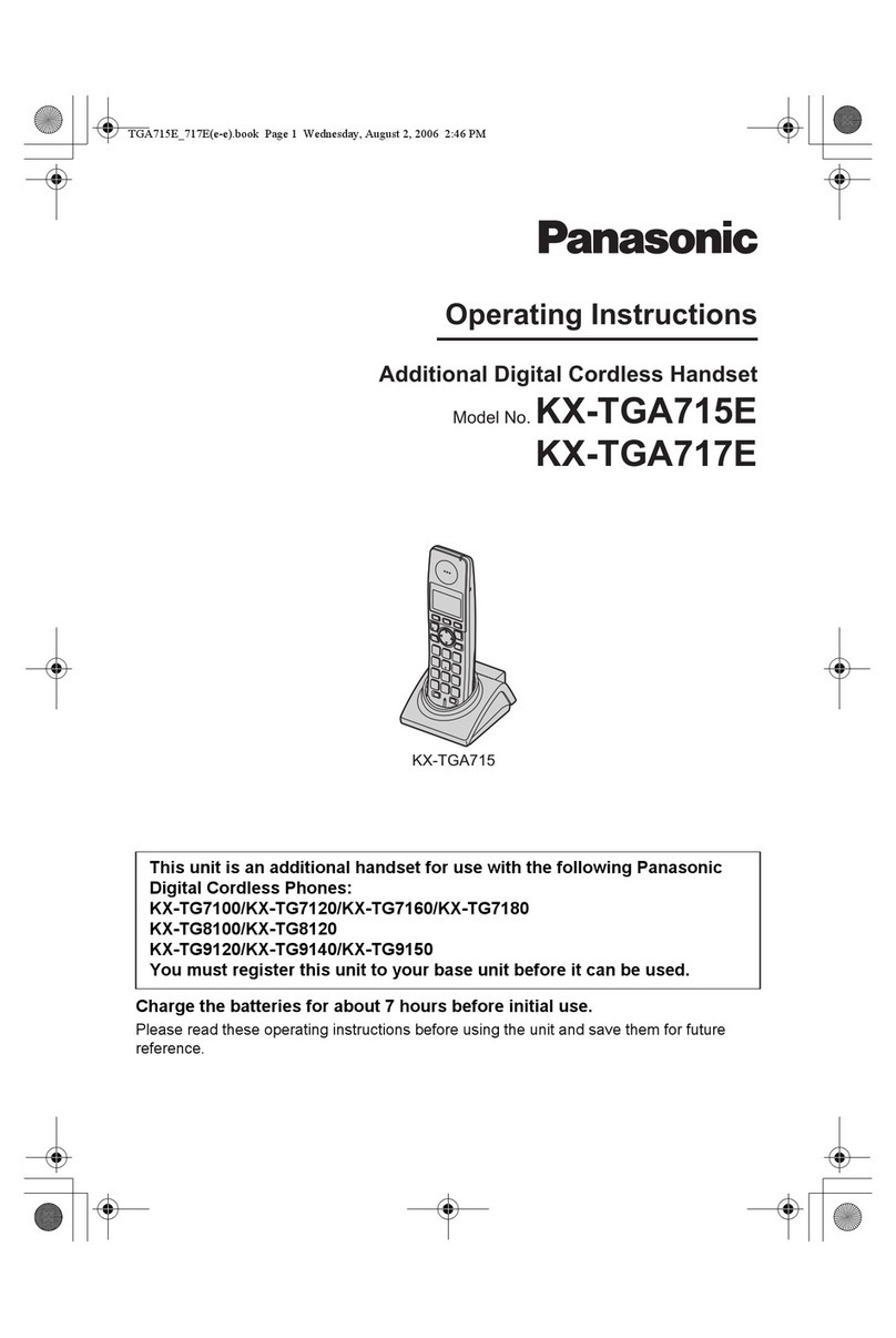 Panasonic KX-TGA715E operating instructions