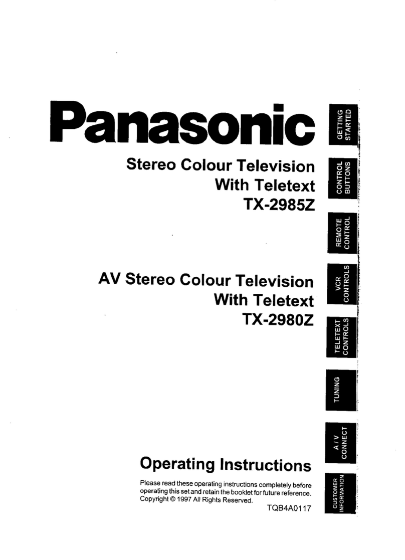 Panasonic TX-2980Z User manual