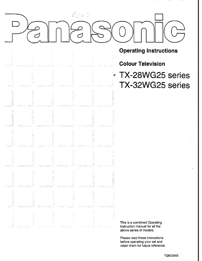 Panasonic TX-28WG25 Series operating instructions