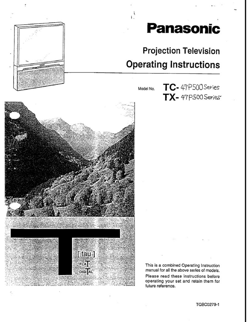Panasonic TC-47P500 Series operating instructions