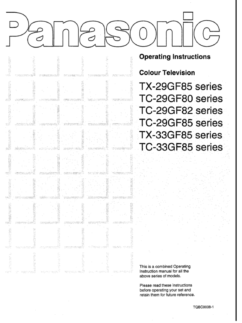 Panasonic TC-29GF80 Series User manual