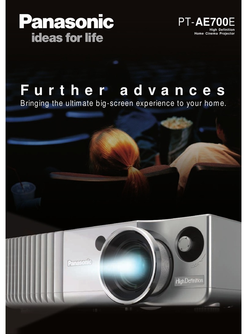 Panasonic PT-AE700E Specifications Panasonic PT-AE700E Specifications