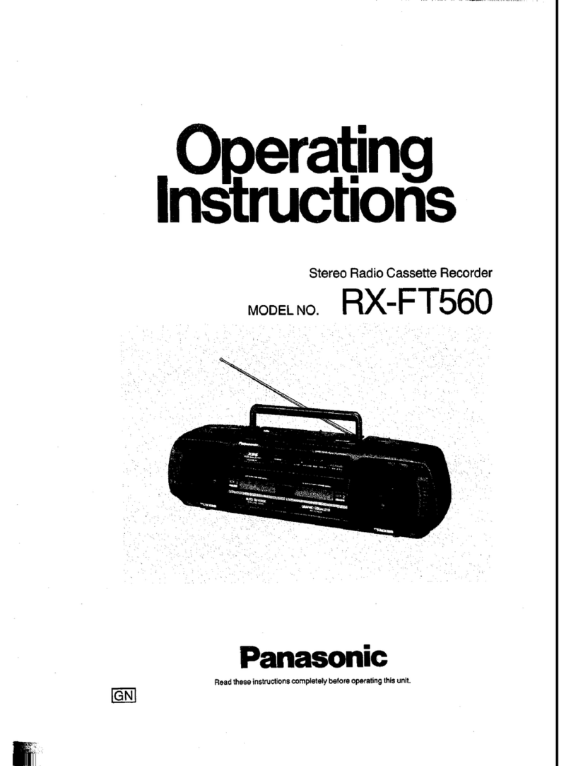 Panasonic RX-FT560 User manual