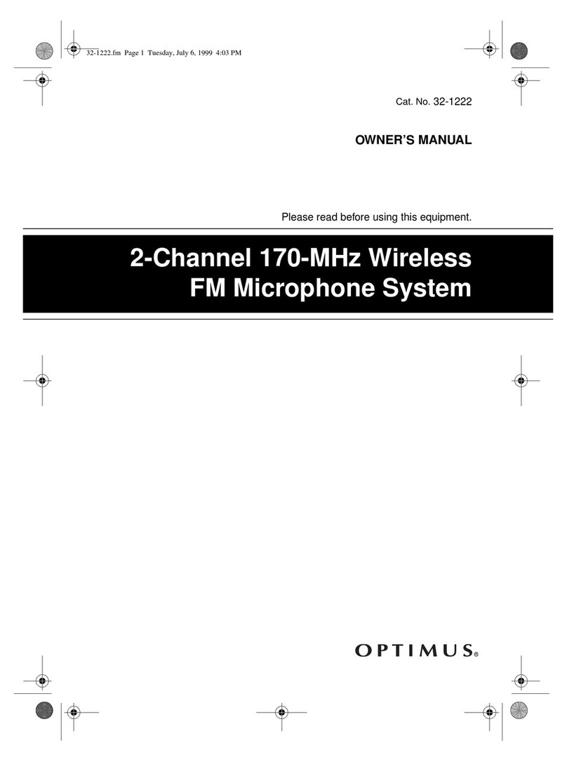 Optimus 32-1222 owner's manual