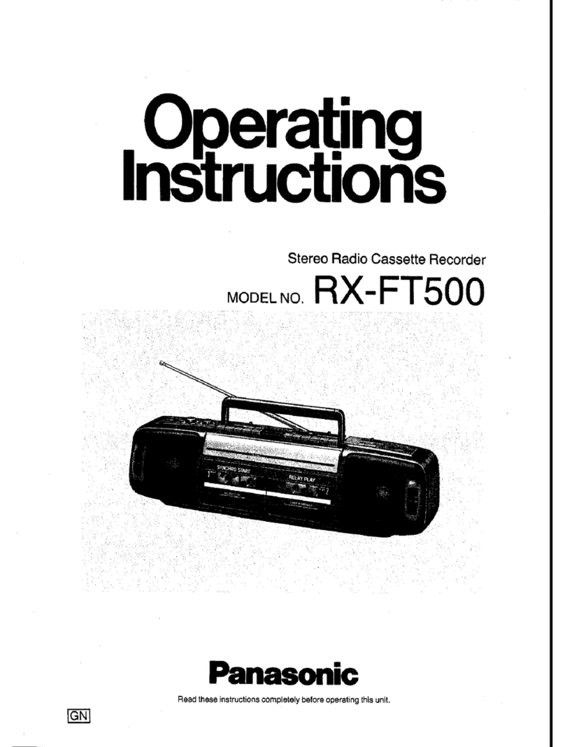 Panasonic RX-FT500 operating instructions