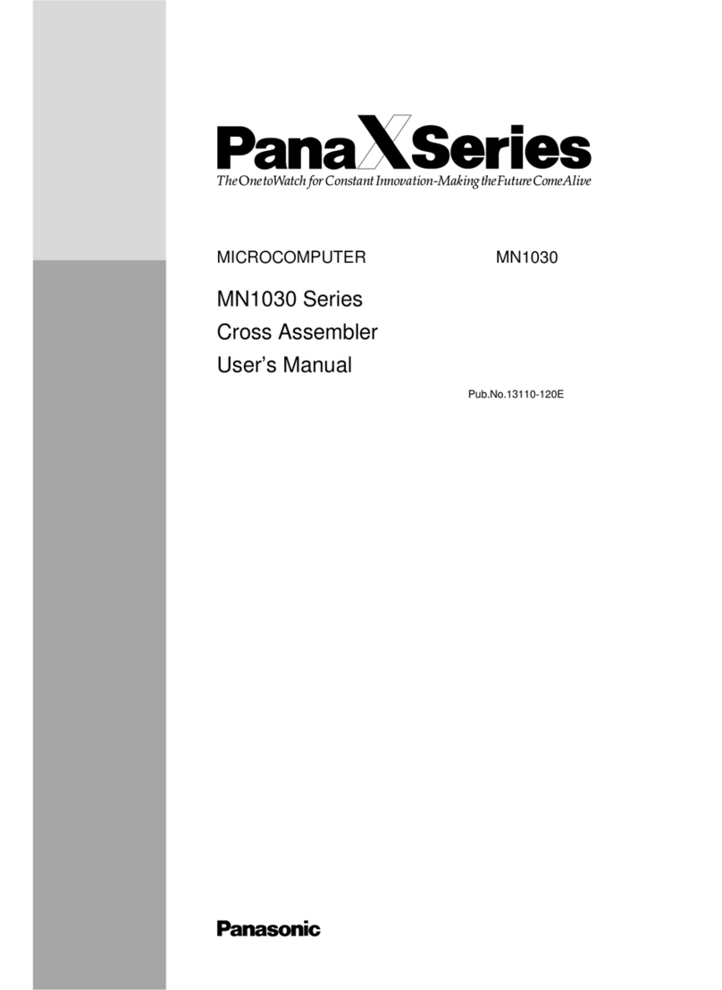 Panasonic PanaXSeries MN1030 Series user manual Panasonic PanaXSeries MN1030 Series user manual