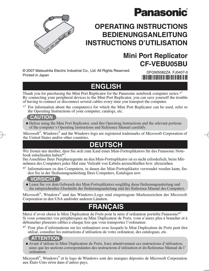 Panasonic CF-VEBU05BU operating instructions