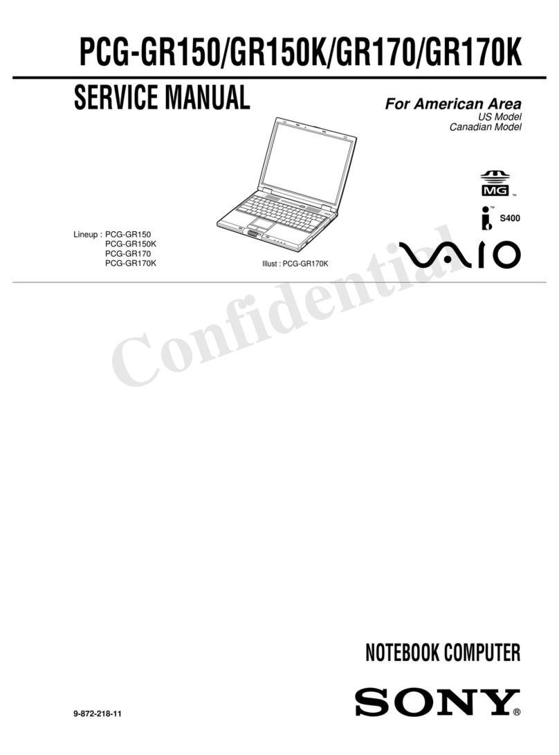 Sony Vaio GR170 User manual