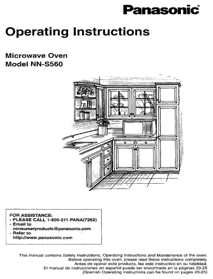 Panasonic NN-S560 operating instructions