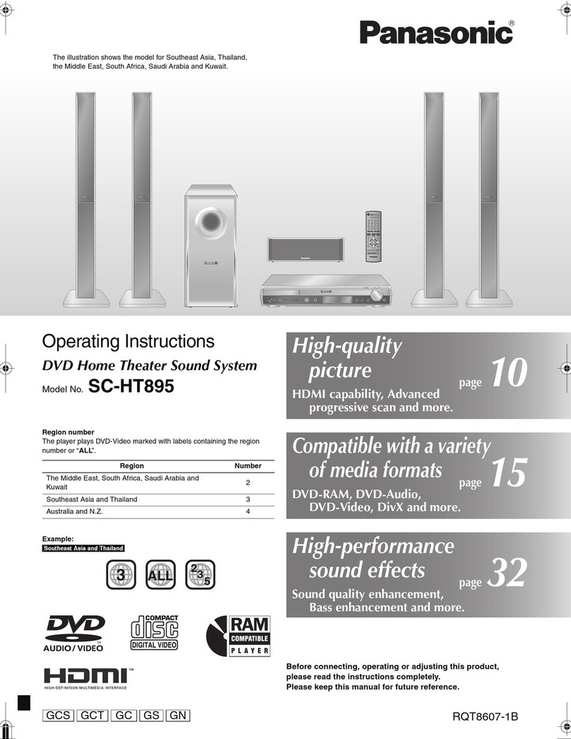 Panasonic SC-HT895 operating instructions