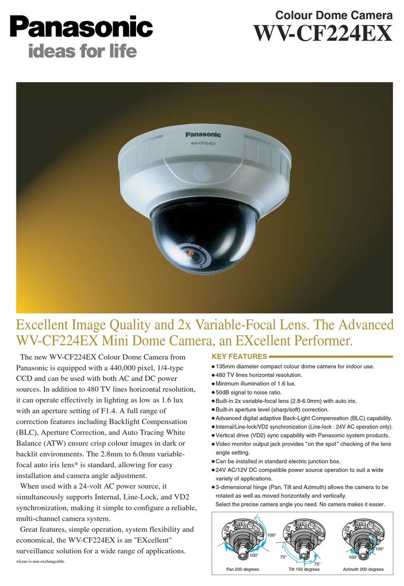 Panasonic WV-CF224EX User manual