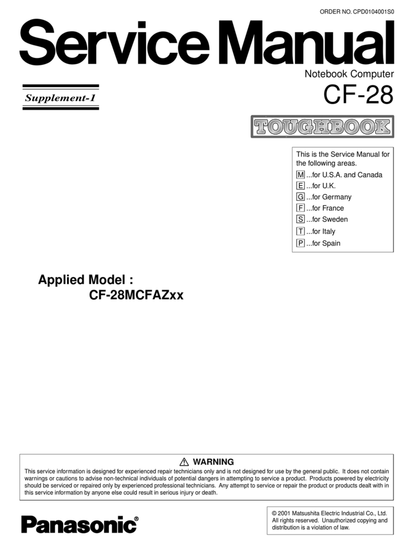 Panasonic CF-28MCFAZ User manual