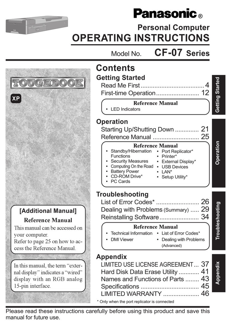 Panasonic CF-07 Series User manual