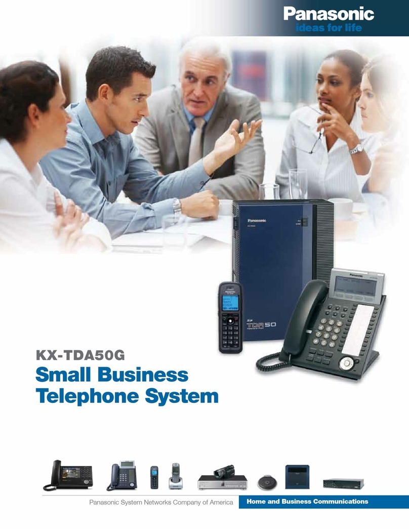 Panasonic KX-TDA50G User manual Panasonic KX-TDA50G User manual