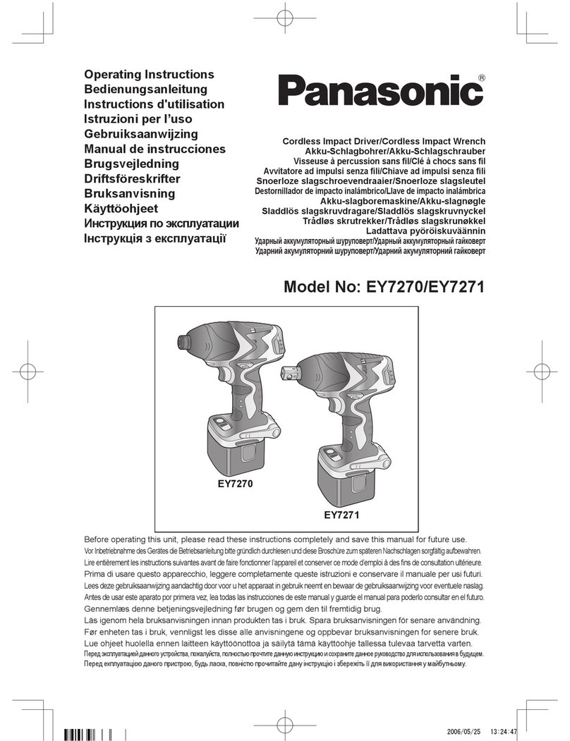 Panasonic EY7270 operating instructions