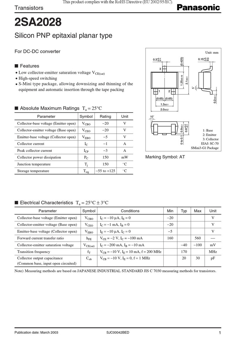 Panasonic 2SA2028 User manual