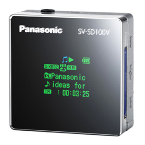 Panasonic SV-SD100V User manual