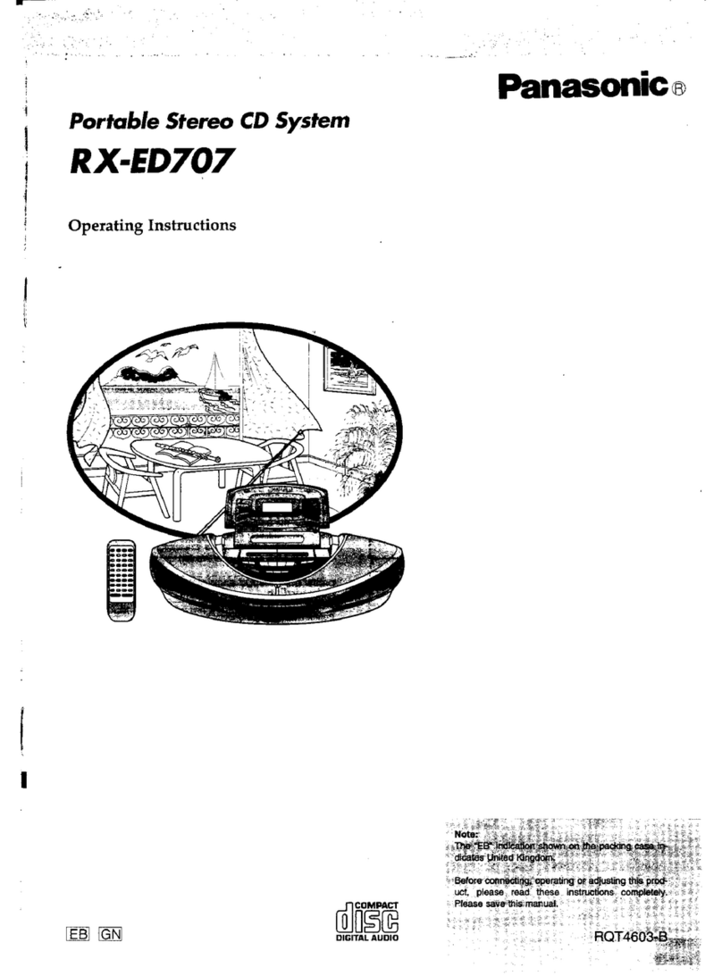 Panasonic rx-ed707 Cobra operating instructions
