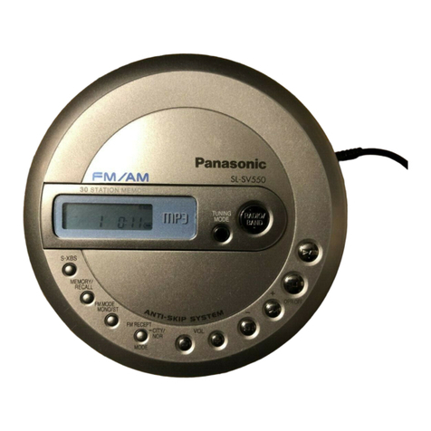 Panasonic SL-SV550 operating instructions