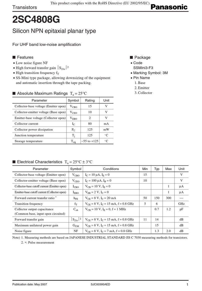 Panasonic 2SC4808G User manual