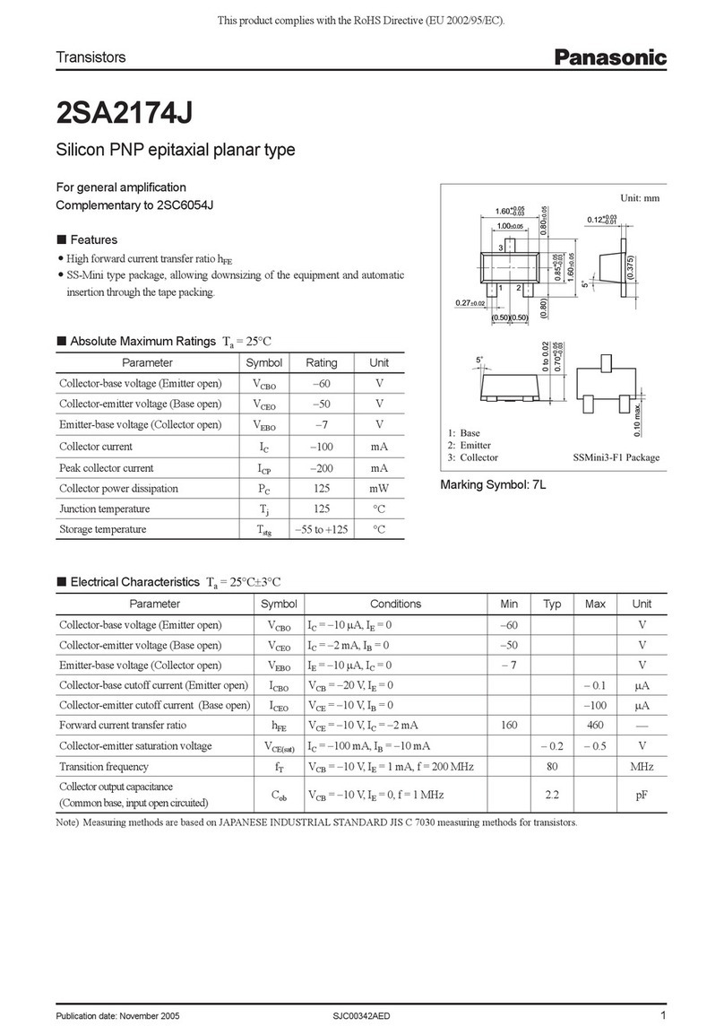 Panasonic 2SA2174J User manual