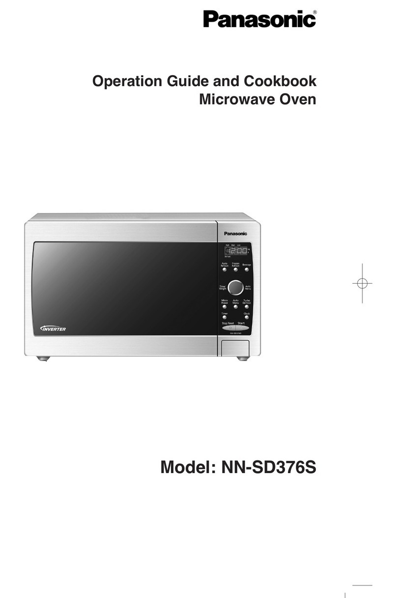 Panasonic NN-SD376S Operation guide and cookbook