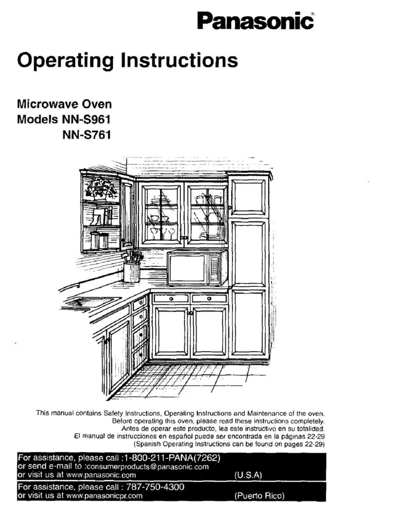 Panasonic NN-S961 User manual