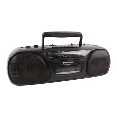 Panasonic RXFS430 - RADIO CASSETTE-LOW P User manual Panasonic RXFS430 - RADIO CASSETTE-LOW P User manual