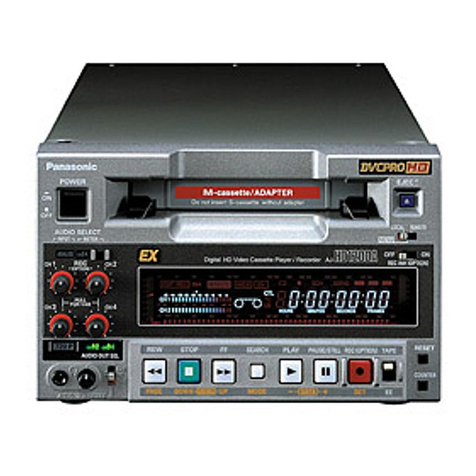 Panasonic AJHD1200A - DVCPRO HD VTR User manual