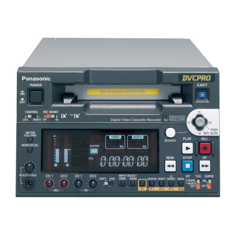 Panasonic AJ-SD255 - Professional Editing Video Cassete... User manual Panasonic AJ-SD255 - Professional Editing Video Cassete... User manual