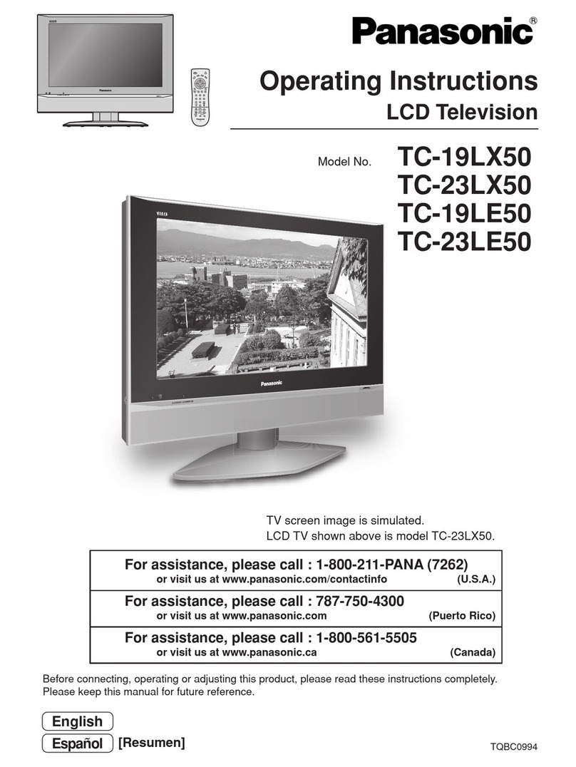 Panasonic TC 19LX50 User manual