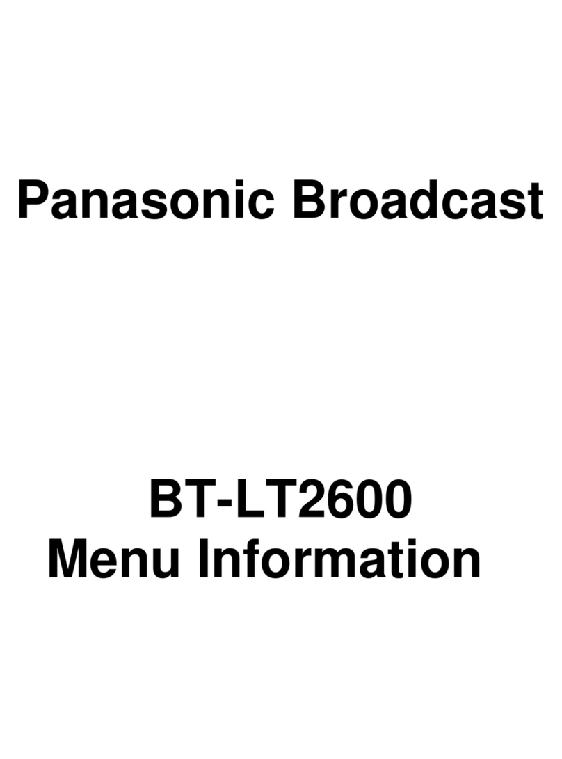 Panasonic BT-LT2600 User manual