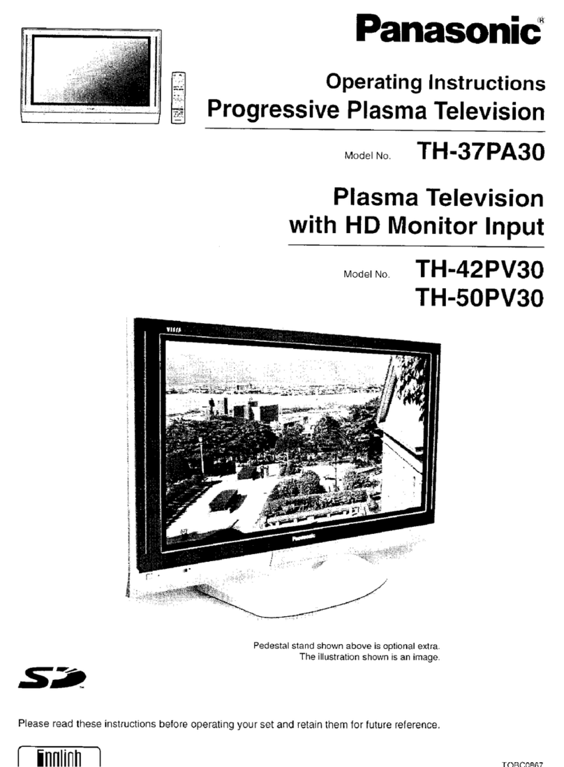 Panasonic TH-37PA30 User manual Panasonic TH-37PA30 User manual