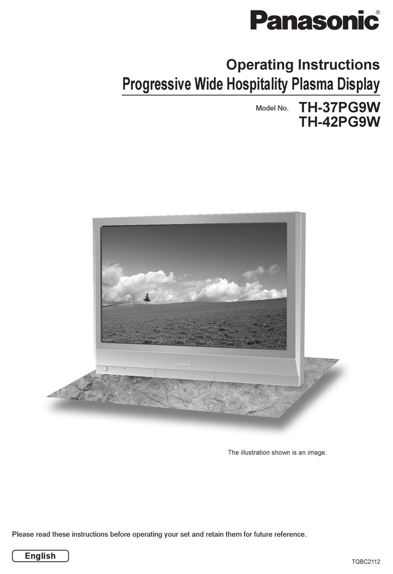 Panasonic TH-37PG9W User manual