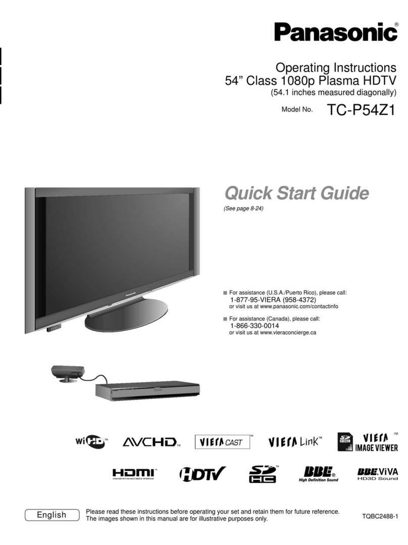 Panasonic Viera TC-P54Z1 User manual