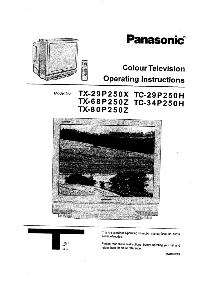 Panasonic TC-29P250X User manual Panasonic TC-29P250X User manual