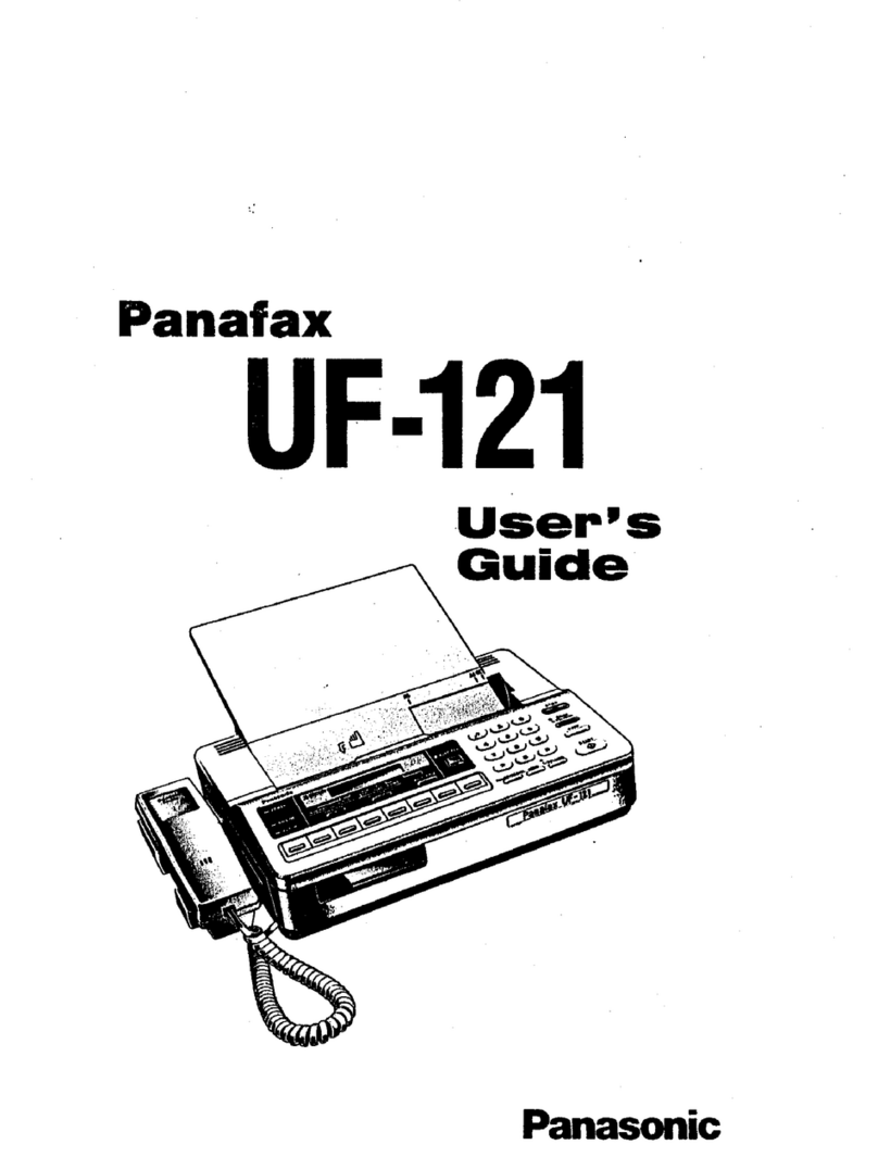 Panasonic Panafax UF-121 user guide
