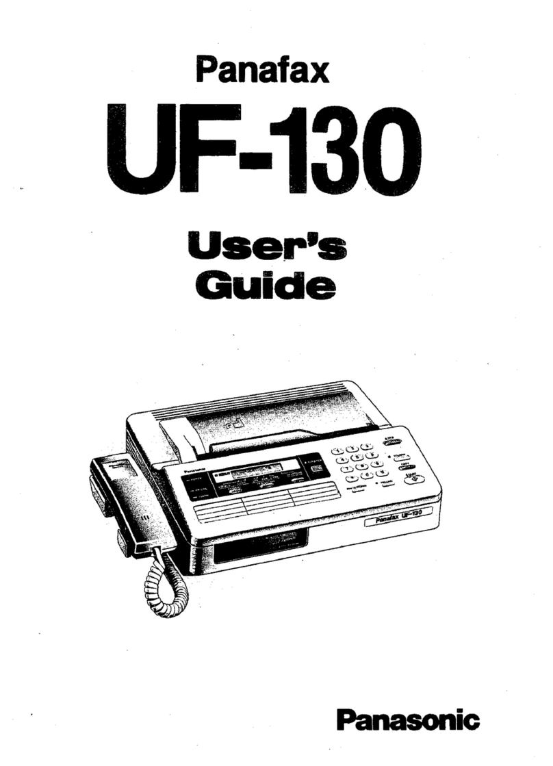 Panasonic Panafax UF-130 user guide