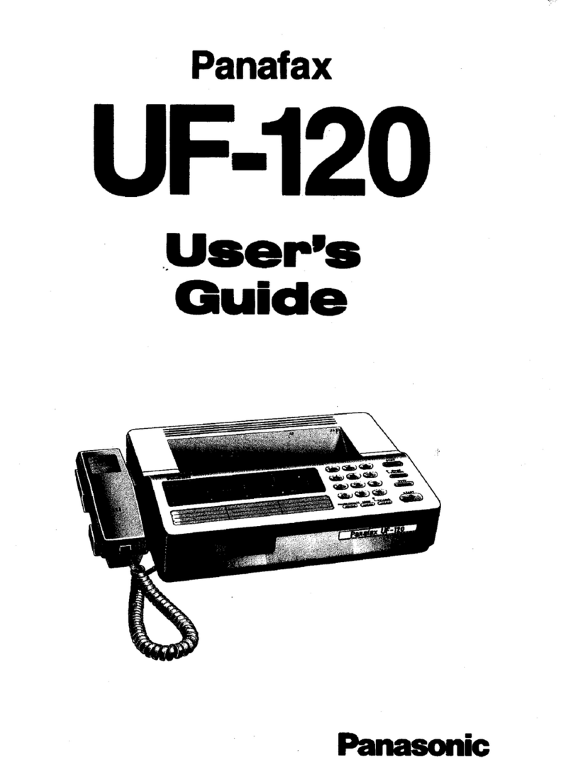 Panasonic Panafax UF-120 User manual