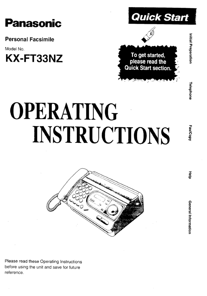 Panasonic KX-FT33NZ User manual