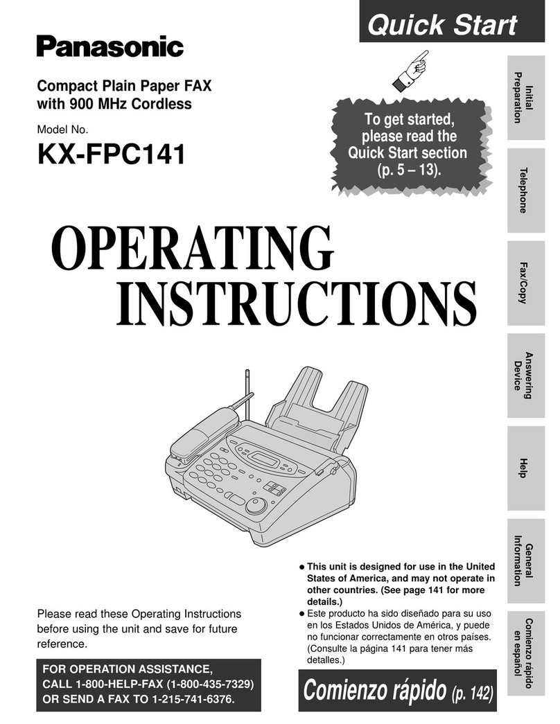 Panasonic KX-FPC141 User manual