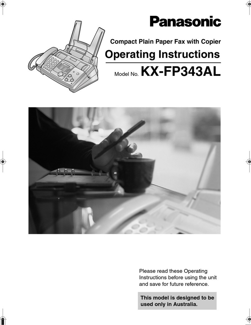 Panasonic KX-FP343AL operating instructions